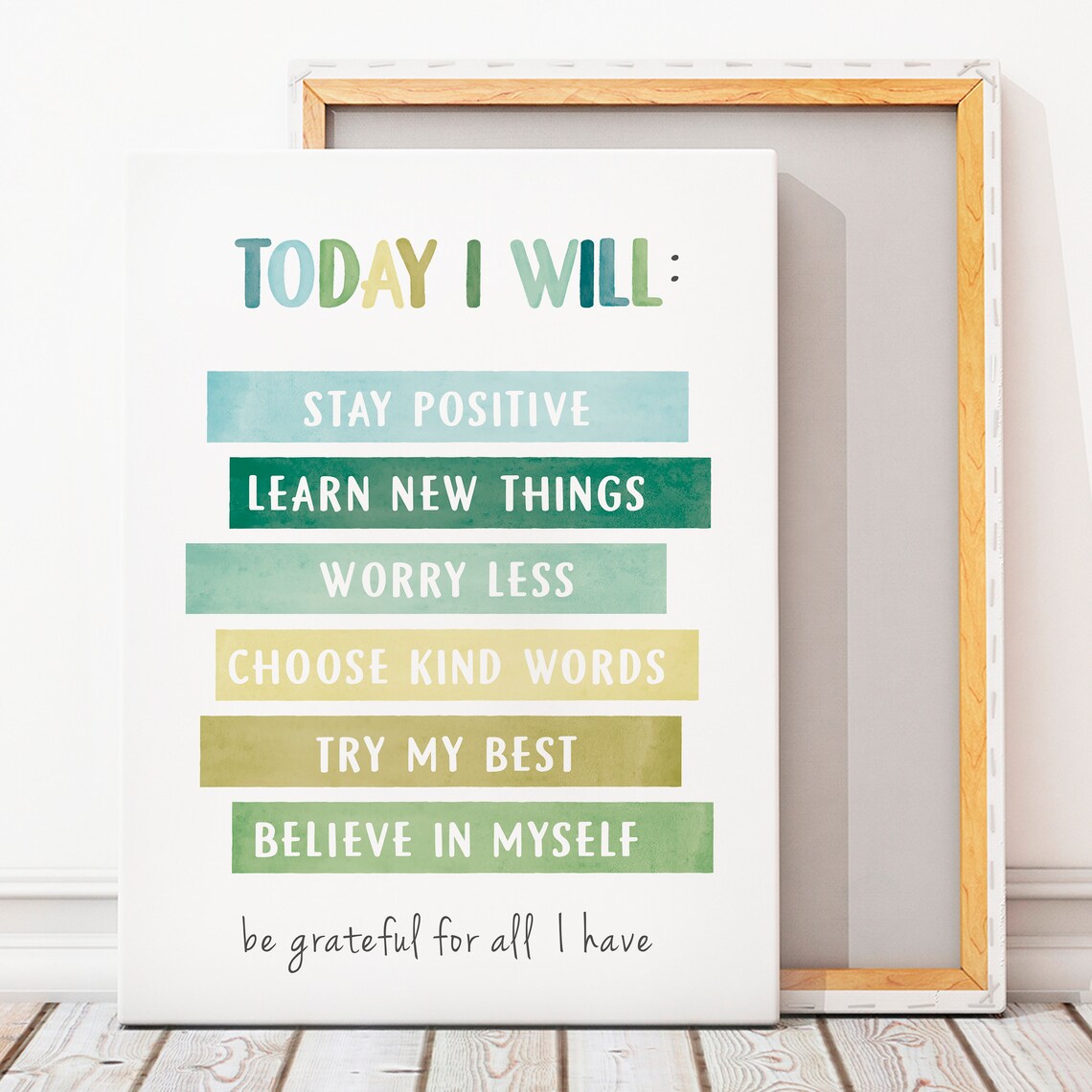 Today I Will Poster, Positive Affirmations Art Print - Image 5