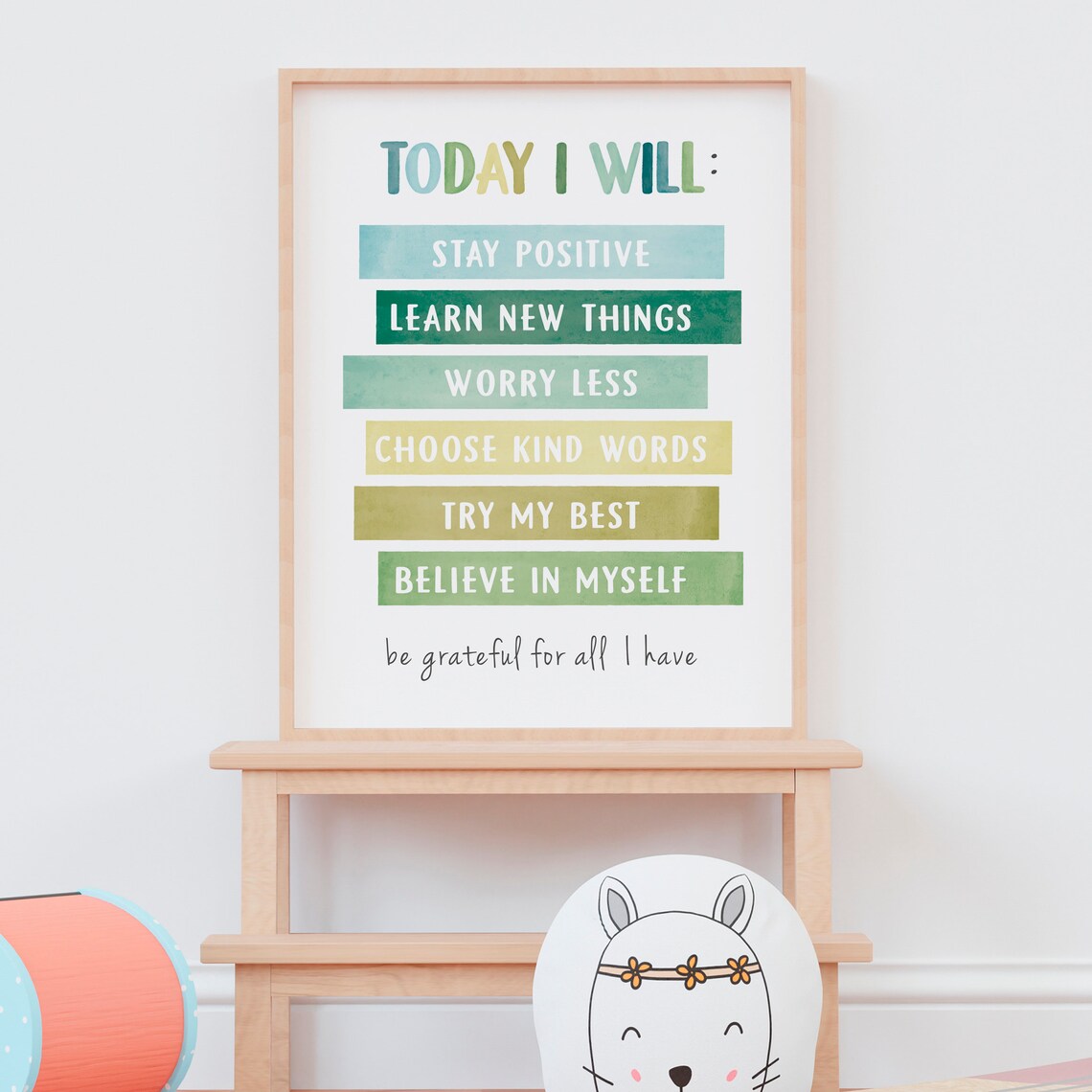 Today I Will Poster, Positive Affirmations Art Print - Image 6