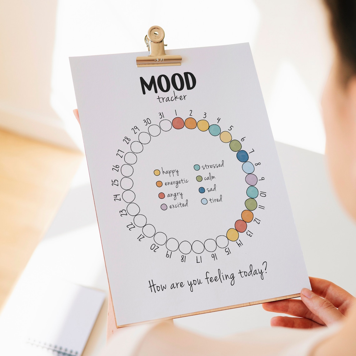 Mood Trackers Bundle, Feelings Chart Mental Health Poster - Image 2