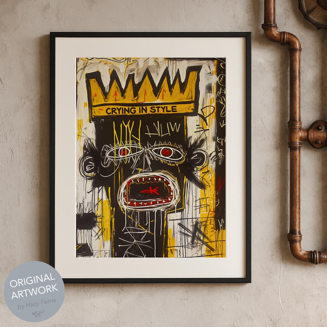 Cry In Style Graffiti Urban Street Art Print