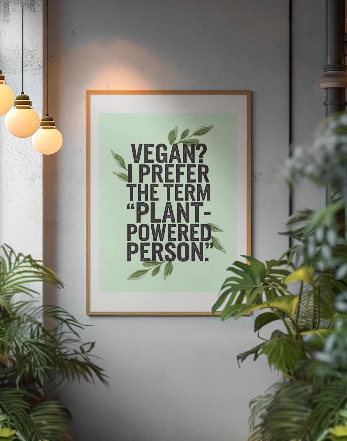 Funny Vegan Kitchen Art, Vegetarian Gift Ideas - Image 4