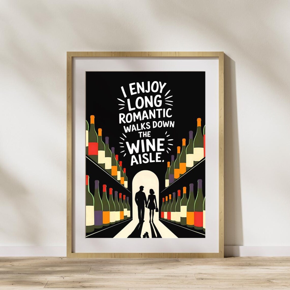 Wine Poster, Funny Kitchen Wall Art Print - Image 6