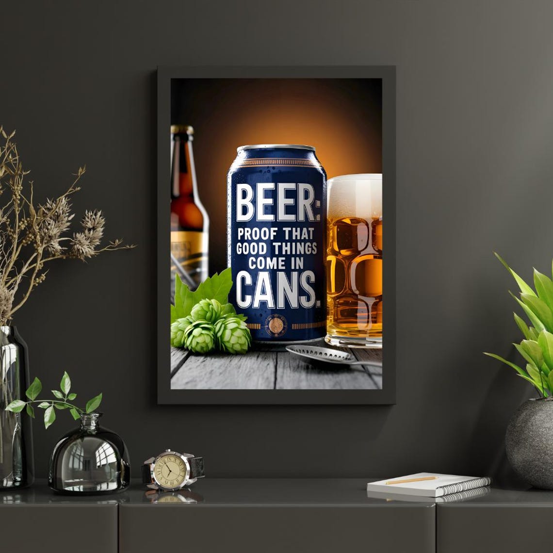 Beer Decor, Beer Humor Art Print - Image 3