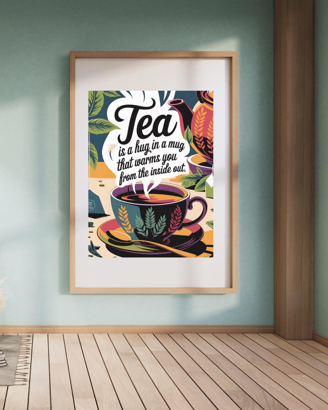 Tea Humor Art Print, Trendy Tea Room Wall Decor - Image 4