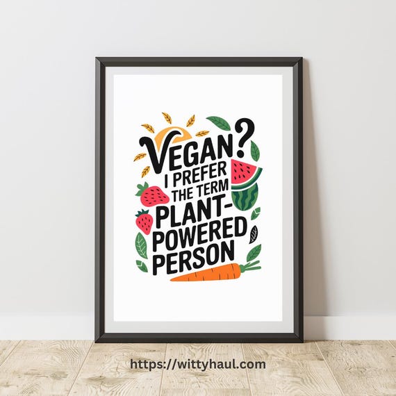 Funny Kitchen Humor, Vegan Jokes Art Print