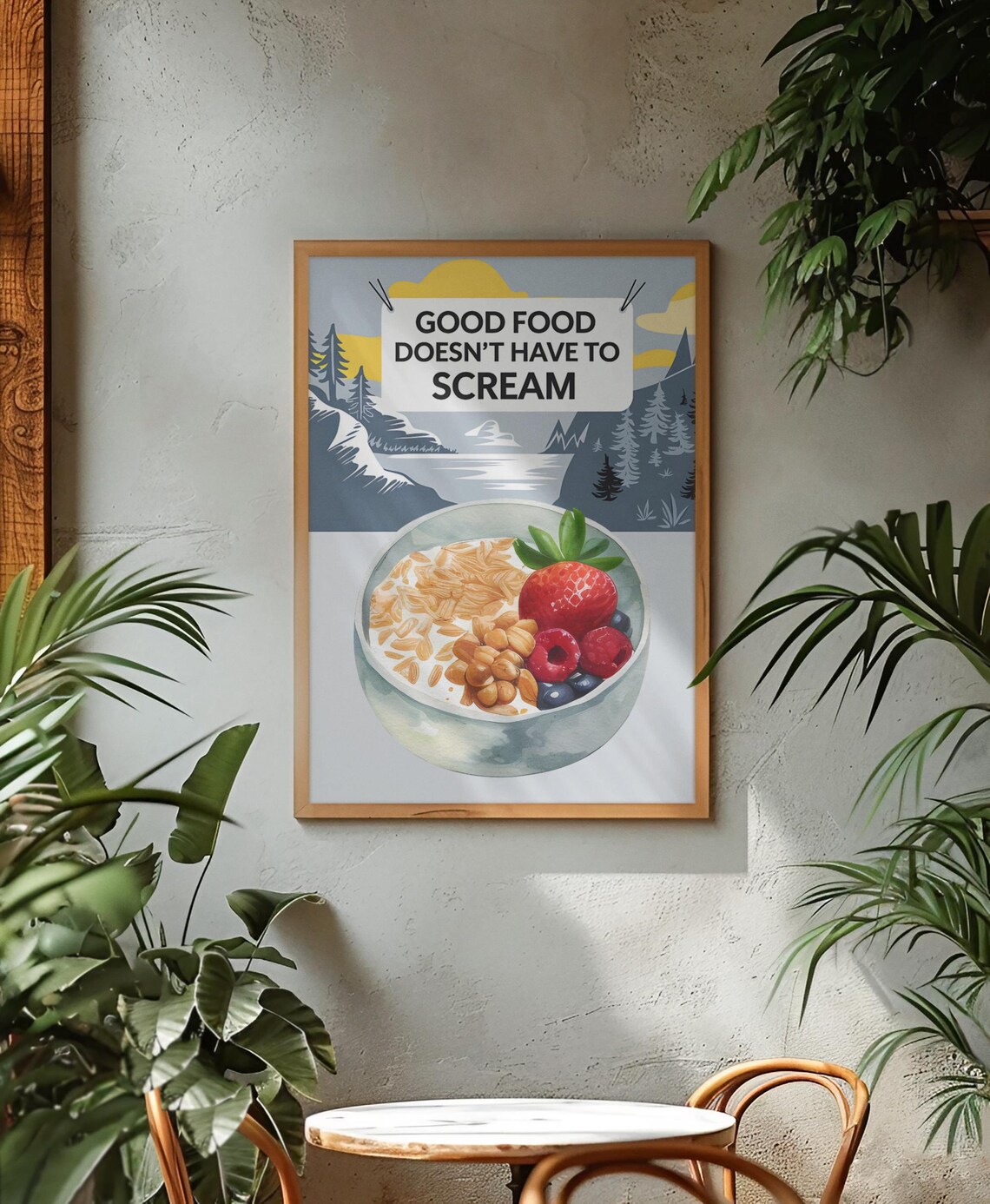 Funny Vegan Kitchen Art Print, Vegetarian Gift - Image 4