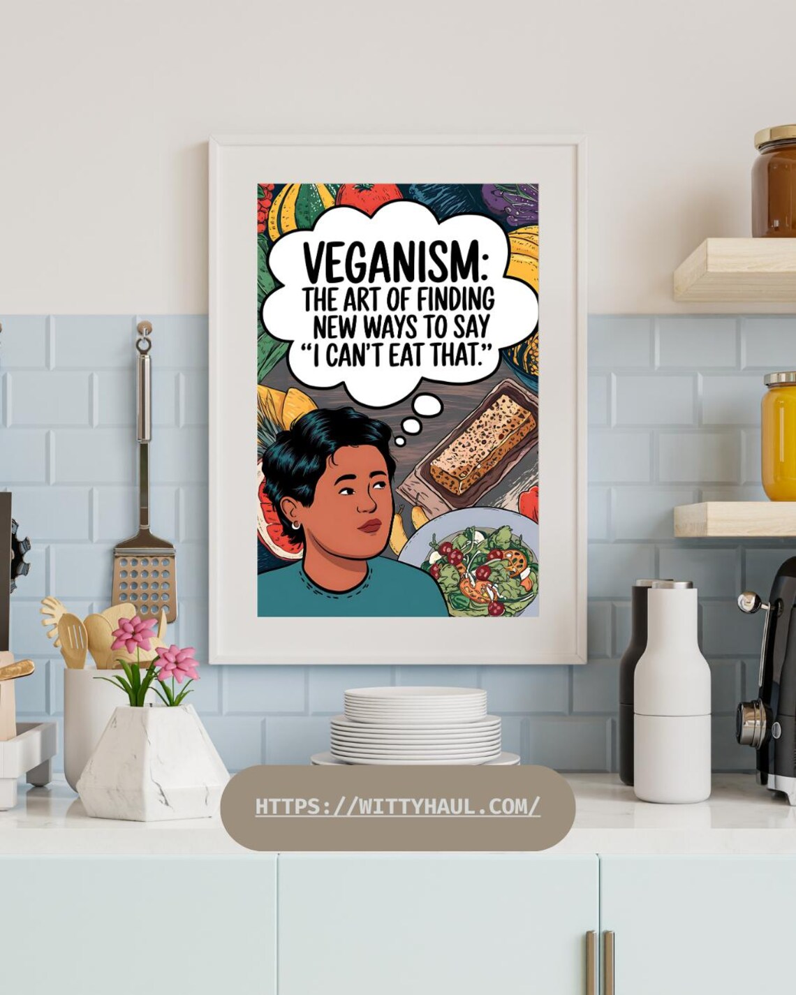 Vegan Art Print For Vegans Vegan Humor Poster Vegan Quotes For Vegan Vegan Wall Art Vegan Poster Funny Vegan Art - Image 6