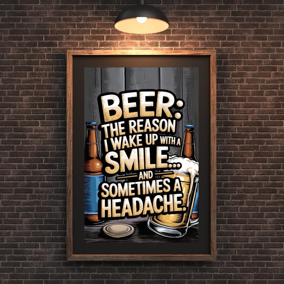 Beer Decor Beer Poster Beer Humor Beer Print Beer Prints Beer Wall Art Beer Art Beer Lovers Beer Gift Bar Owner Beer Joke - Image 3