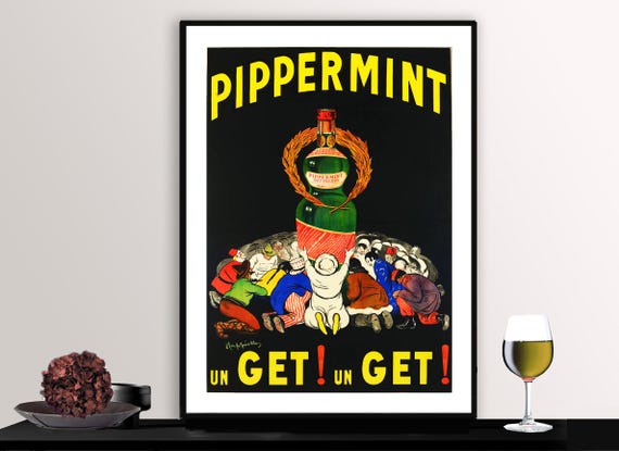 Pippermint Get Un Get Un Get Vintage Fooddrink Poster Beverage Art Gift Idea Wall Decor