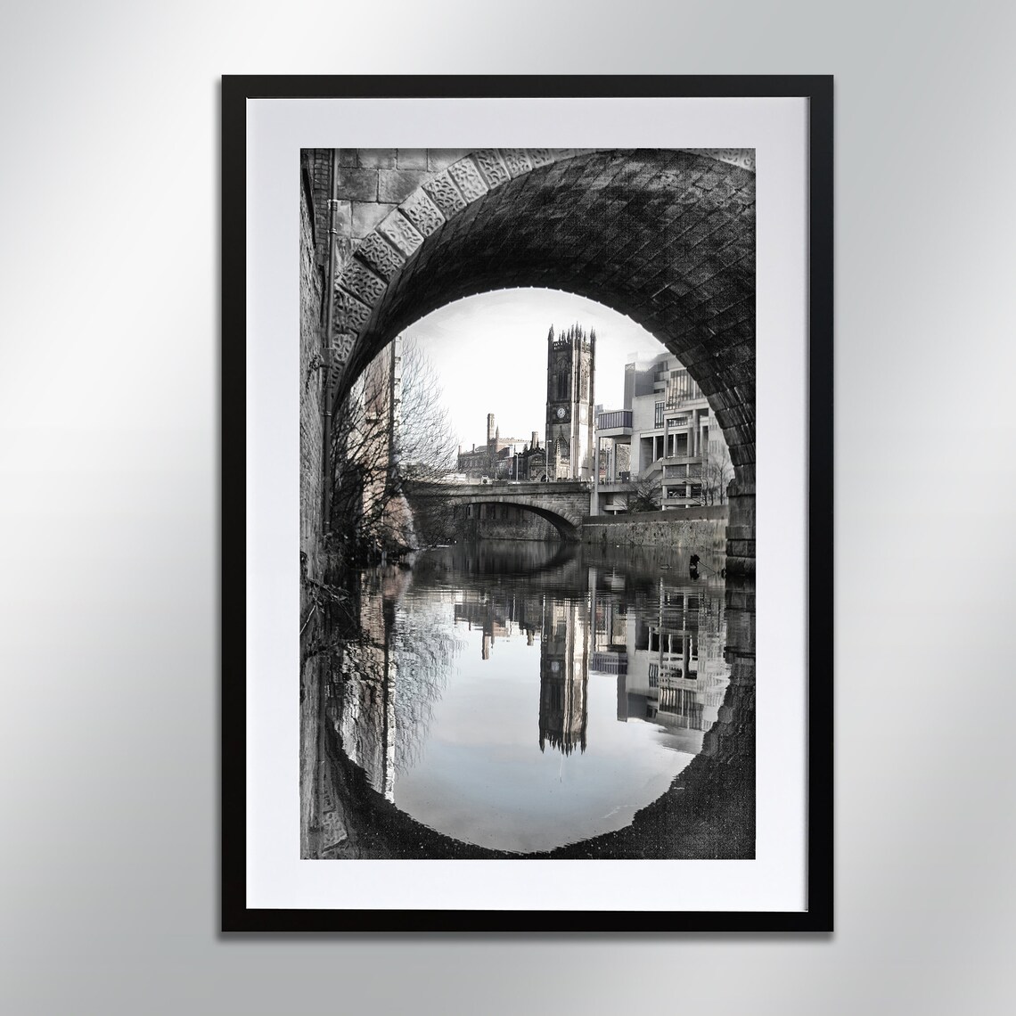 Manchester Cathedral Signed Print, Cityscape Photography
