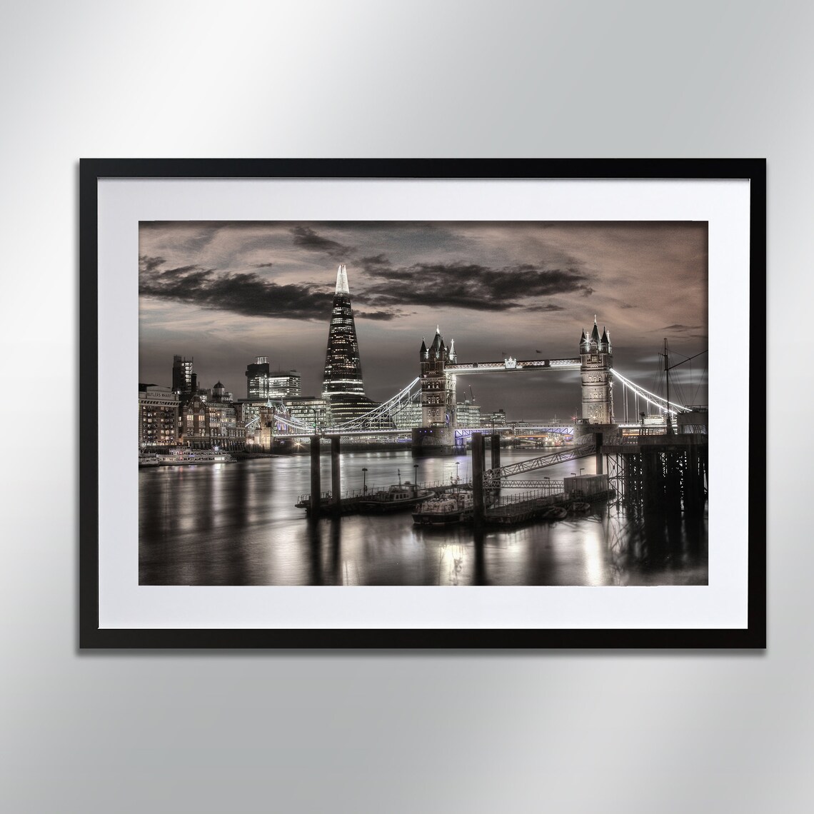Tower Bridge And Shard Architecture Cityscape Art Print