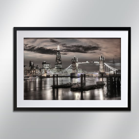 Tower Bridge And Shard Architecture Cityscape Art Print