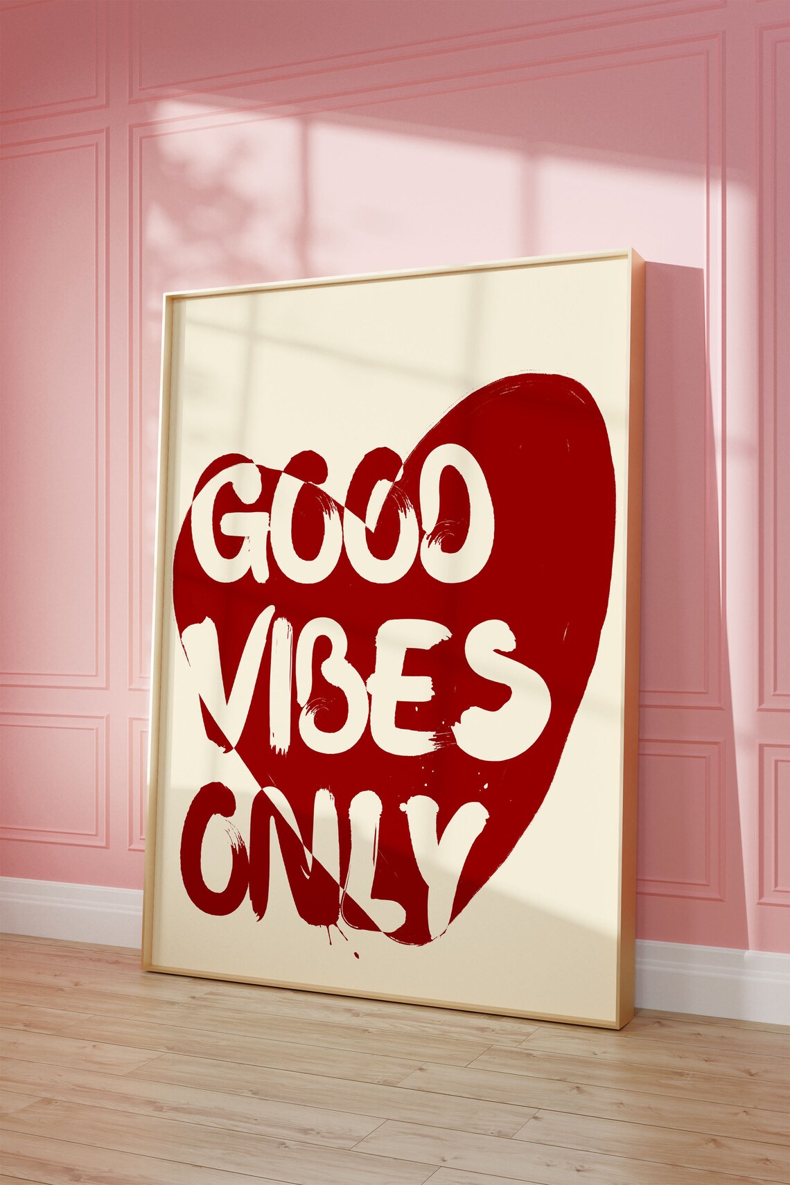 Good Vibes Only Print, Positive Dorm Wall Art - Image 3