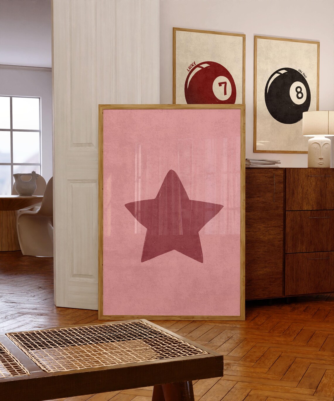 Hand Drawn Star Aesthetic Wall Art Print - Image 3