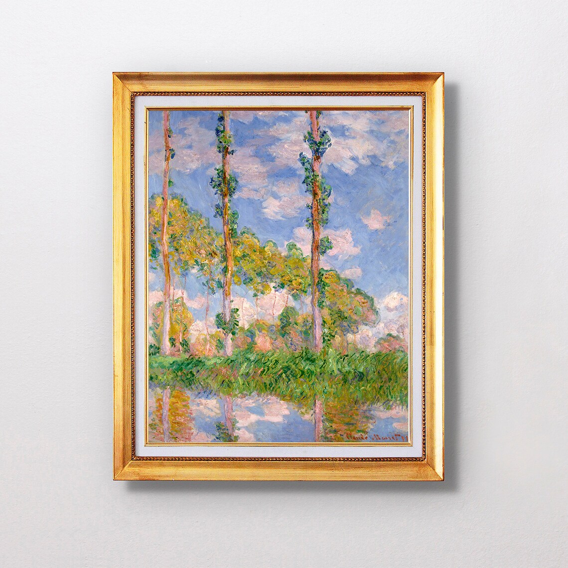 Claude Monet Poplars In The Sun Fine Art Glice 1891 Sku 0081