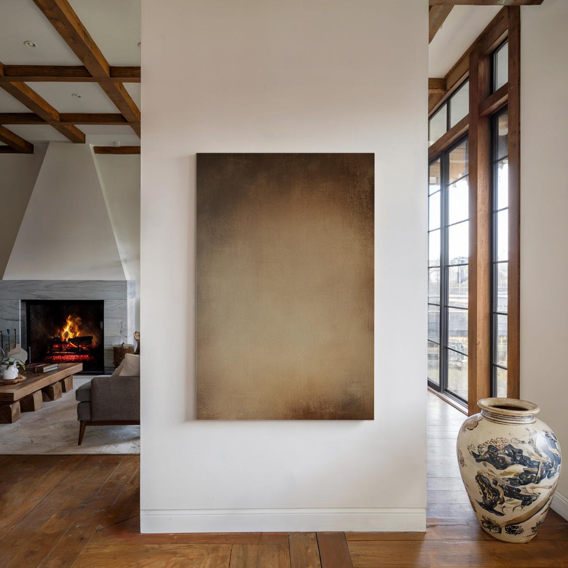 Wabi Sabi Textured Abstract Art Print, Neutral Decor - Image 3