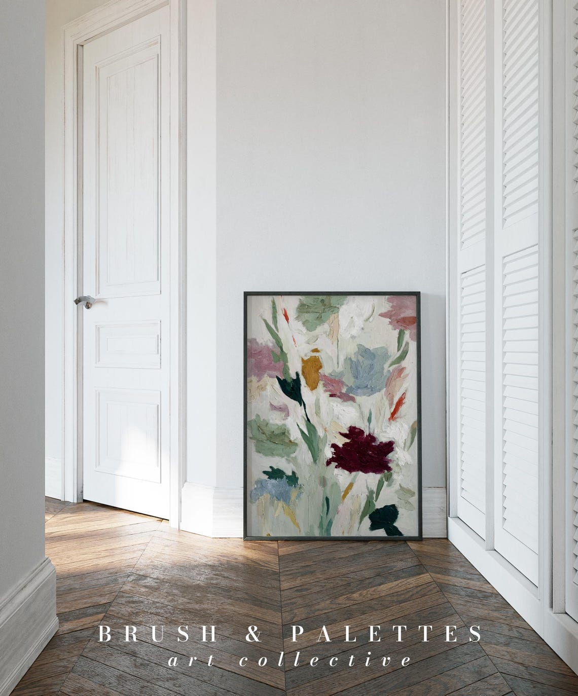 Abstract Floral Garden Print, Modern Botanical Art - Image 2