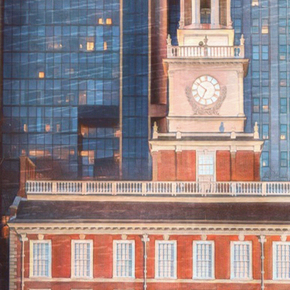 Philadelphia Independence Hall Historic Brick Bell Tower Travel Poster - Image 4