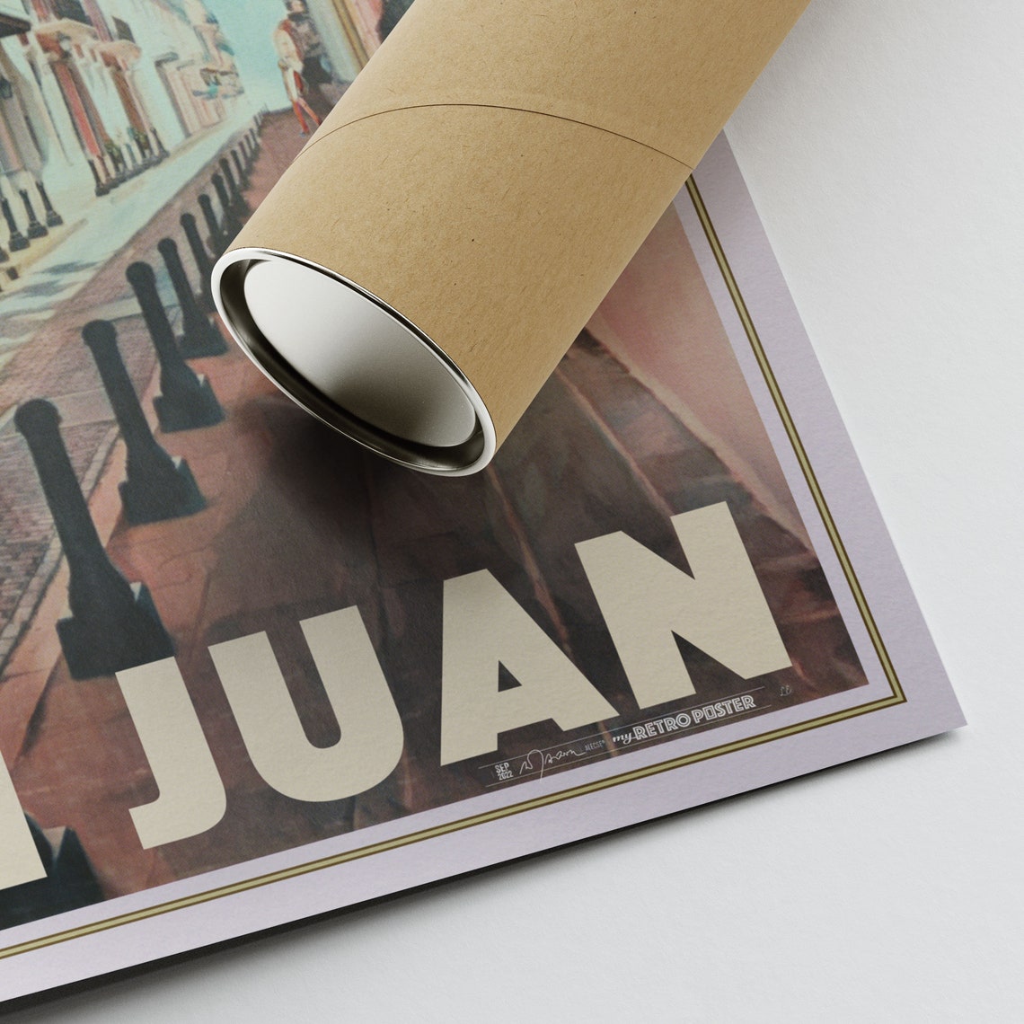 Puerto Rico Poster San Juan Pink By Alecse Limited Edition Puerto Rico Travel Poster San Juan Gallery Wall Print Of Puerto Rico - Image 2
