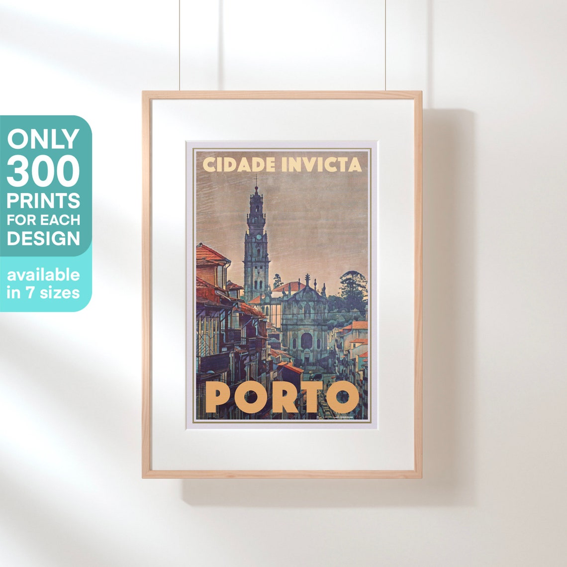 Porto Poster Cidade Invicta By Alecse Limited Edition Portugal Travel Poster Classic Portugal Gallery Wall Print Of Porto Porto Gift - Image 3