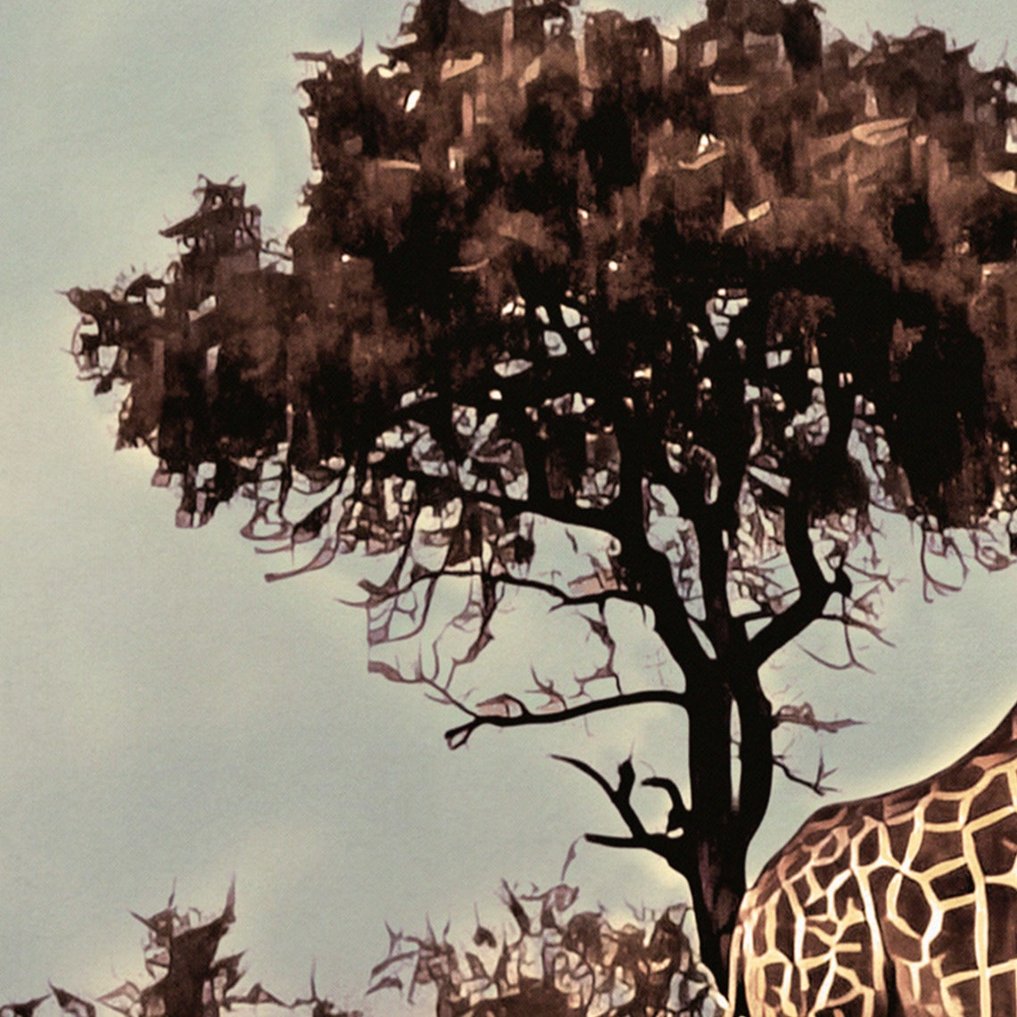 Kruger Park Poster Girafe In Kruger Park By Alecse Limited Edition South Africa Travel Poster Poster Of Kruger Park South Africa Print - Image 4