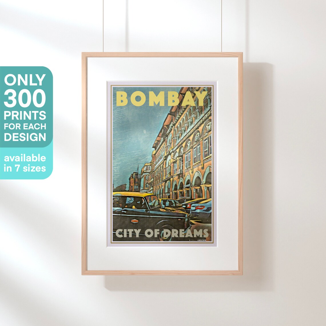 Bombay India Retro Travel Poster City Of Dreams Colonial Street Art - Image 3
