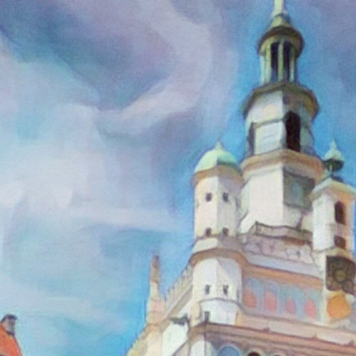 Poznan Poland Old Town Hall Market Square Vintage Travel Poster - Image 4