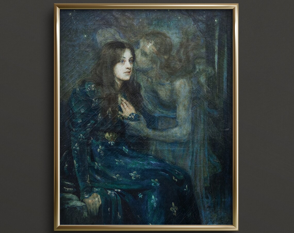 The Silent Voice, Pre-Raphaelite Mythology Art Print