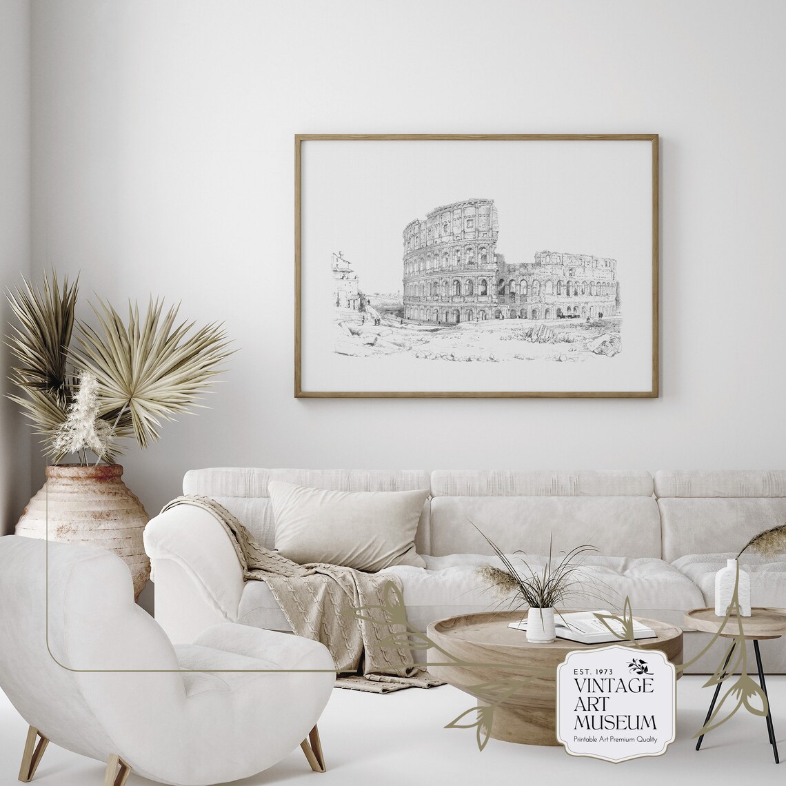 Colosseum Vintage Print, Rome Architecture Wall Art - Image 2