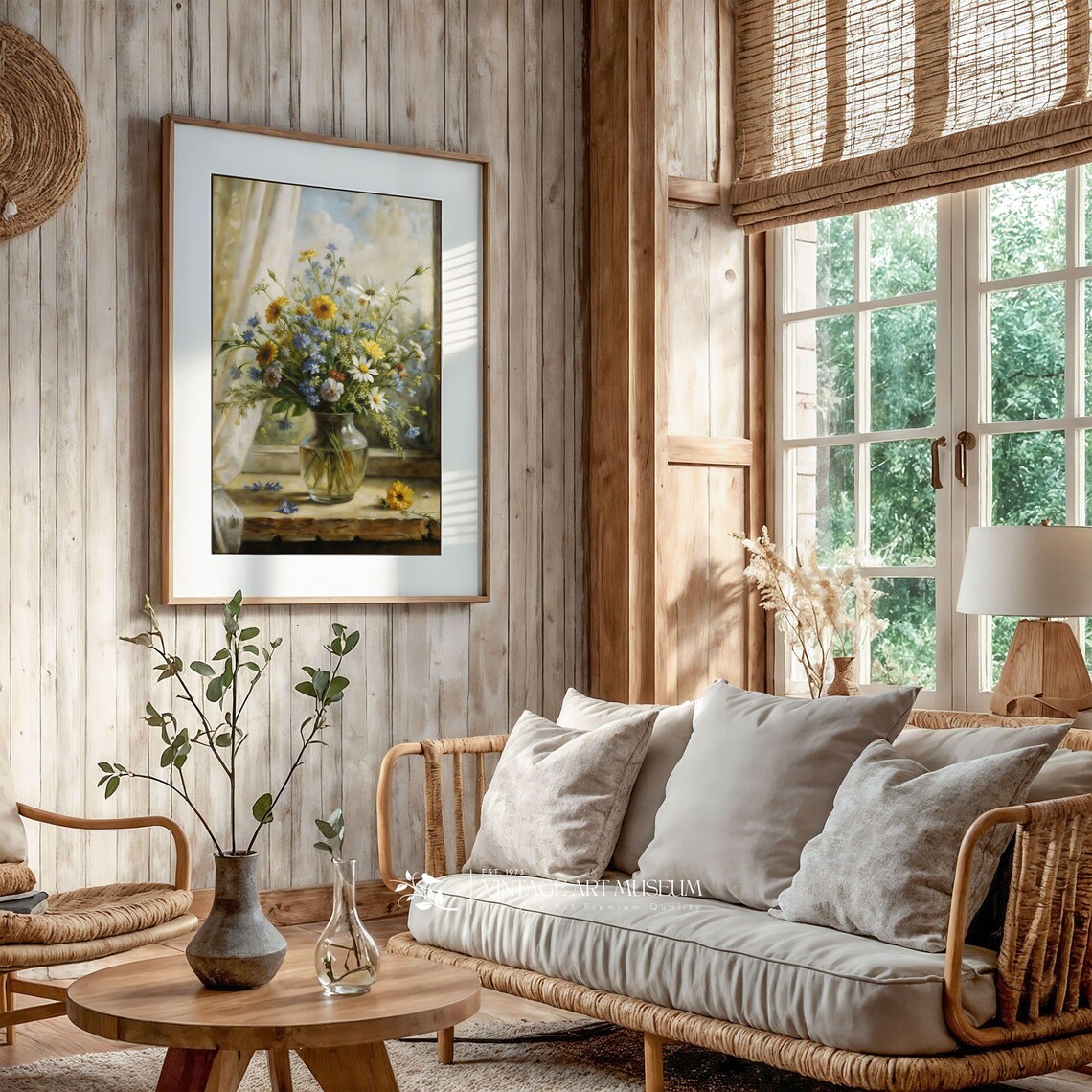 Spring Wildflowers Still Life Art Print, Vintage Floral - Image 2