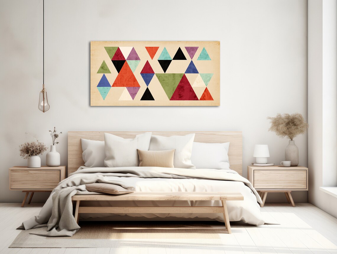 Tangent Mid-Century Geometric Abstract Art Print - Image 2