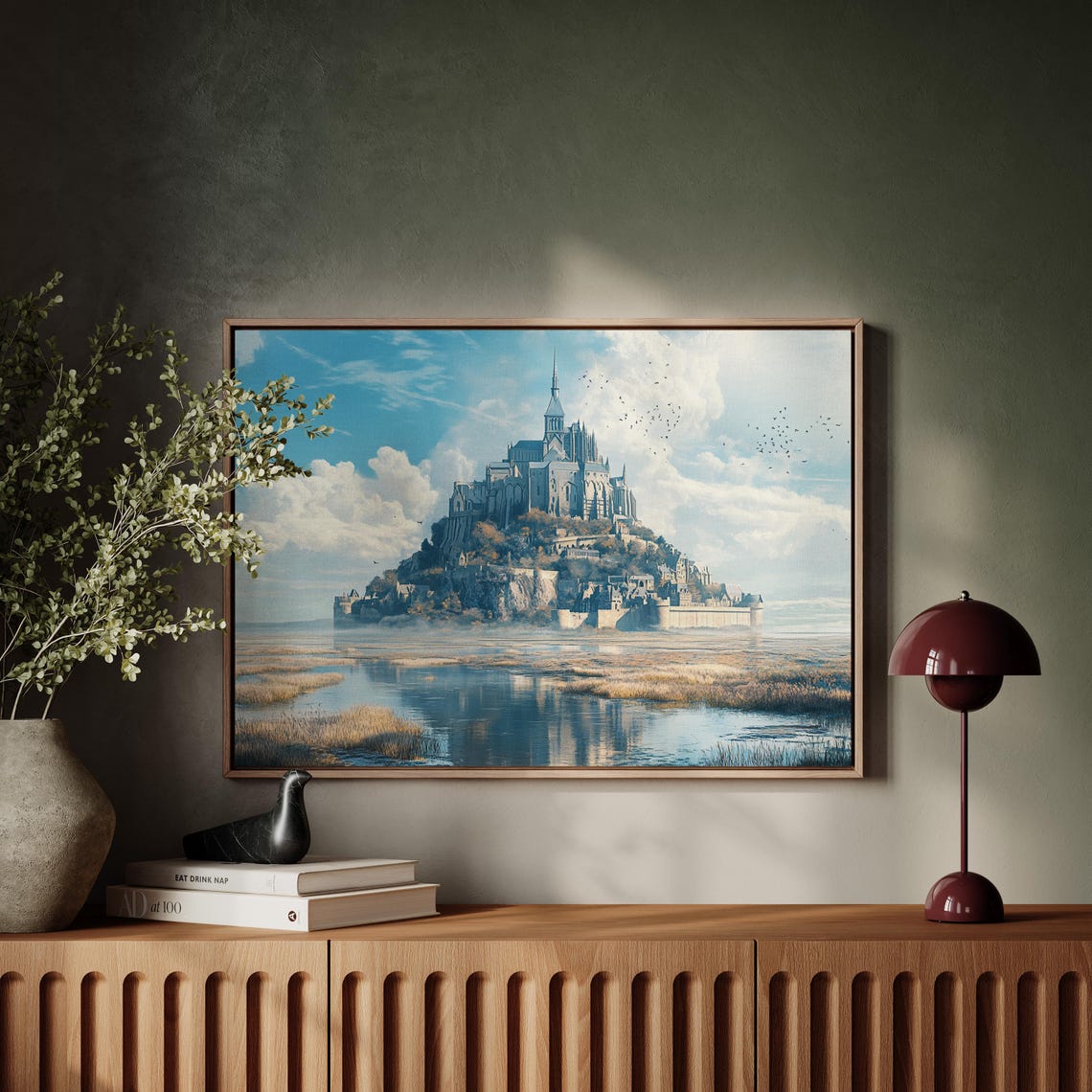 Mont Saint Michel France Abbey Tidal Island Historic Landscape Poster - Image 5