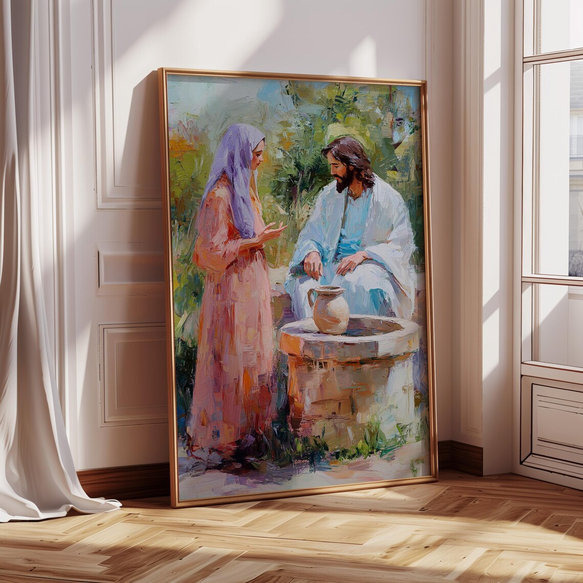Jesus And The Woman At The Well, Christian Wall Decor