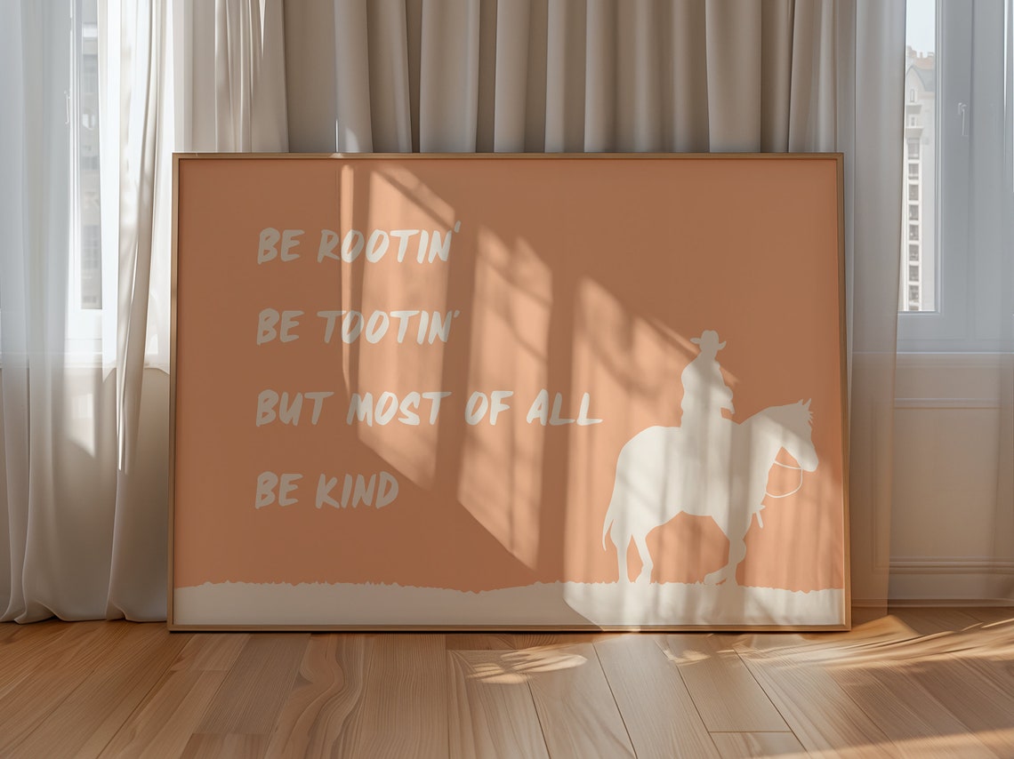 Western Style Art Print Boho Minimalist Prints Modern Art Bohominimalistdecor Cowboy Art File - Image 2