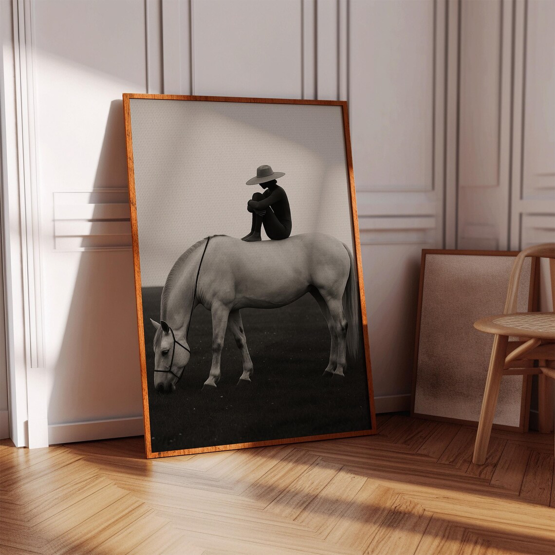 Minimalist Horse And Rider Art Print, Western Photography - Image 5
