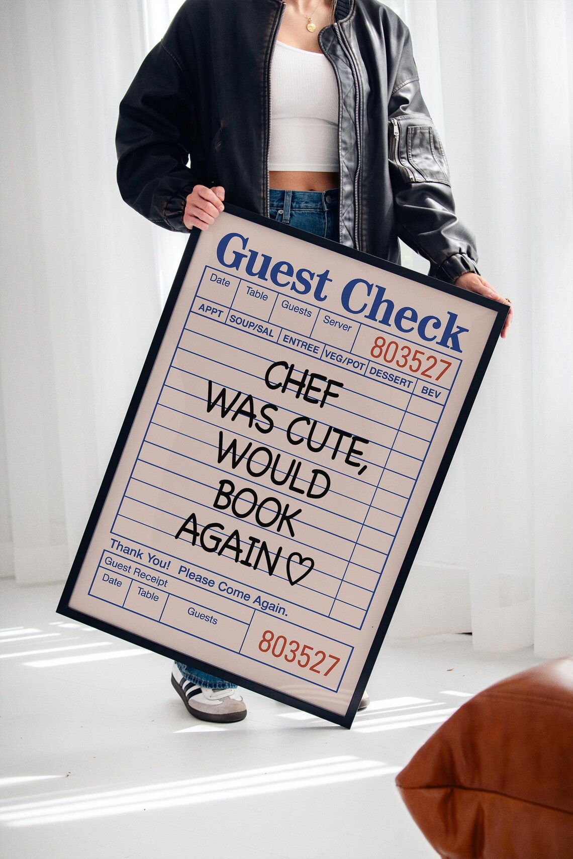 Funny Guest Check, Restaurant Humor Decor - Image 2