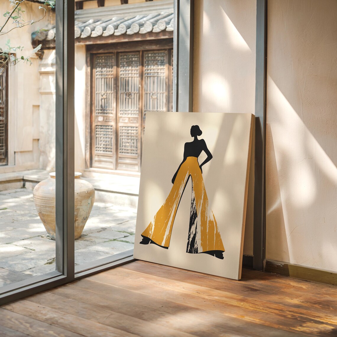 Fashion Inspired Abstract Silhouette, Modern Woman - Image 3