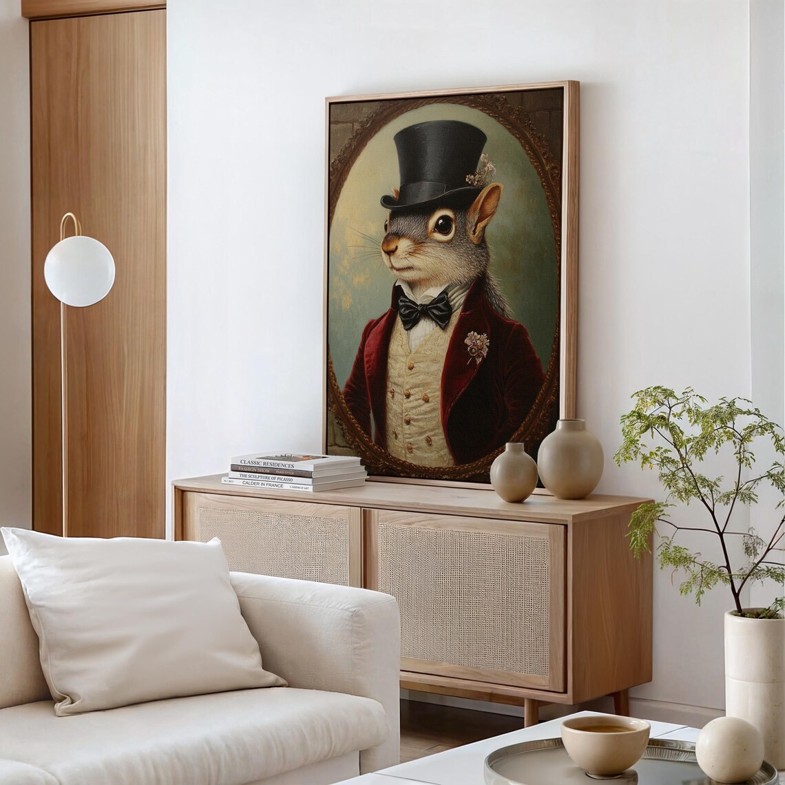 Elegant Squirrel Portrait, Victorian Steampunk - Image 3