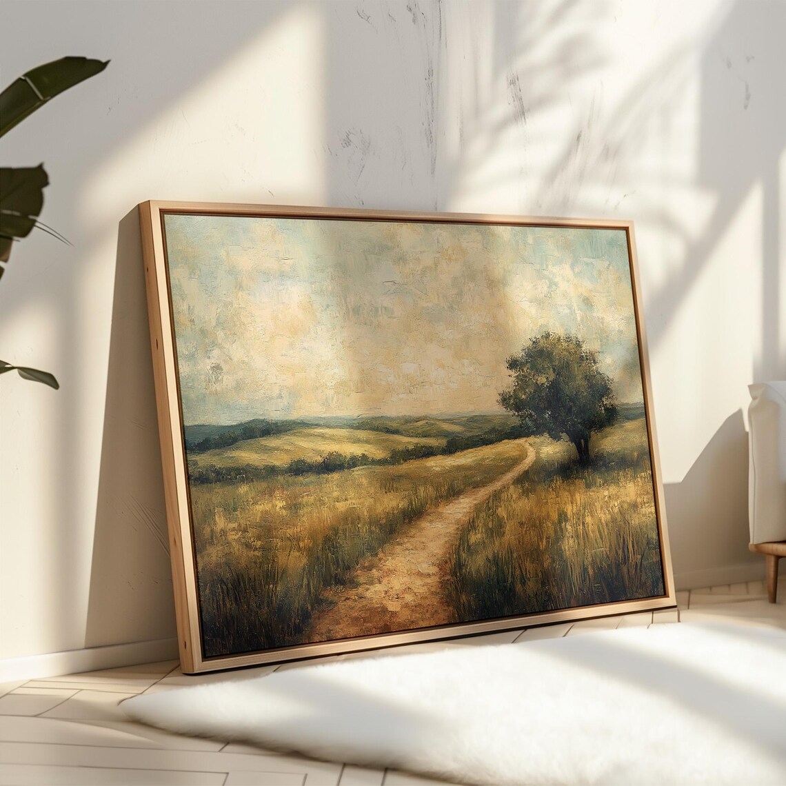 Winding Country Path, Rustic Landscape Art Print - Image 4