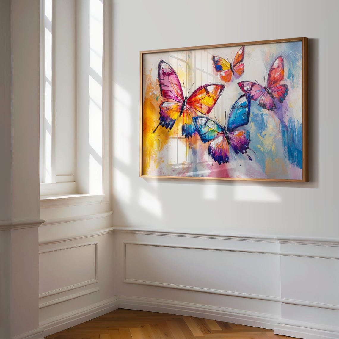 Print Butterfly Portrait Painting Mexican Wall Art New Listing 34 - Image 3