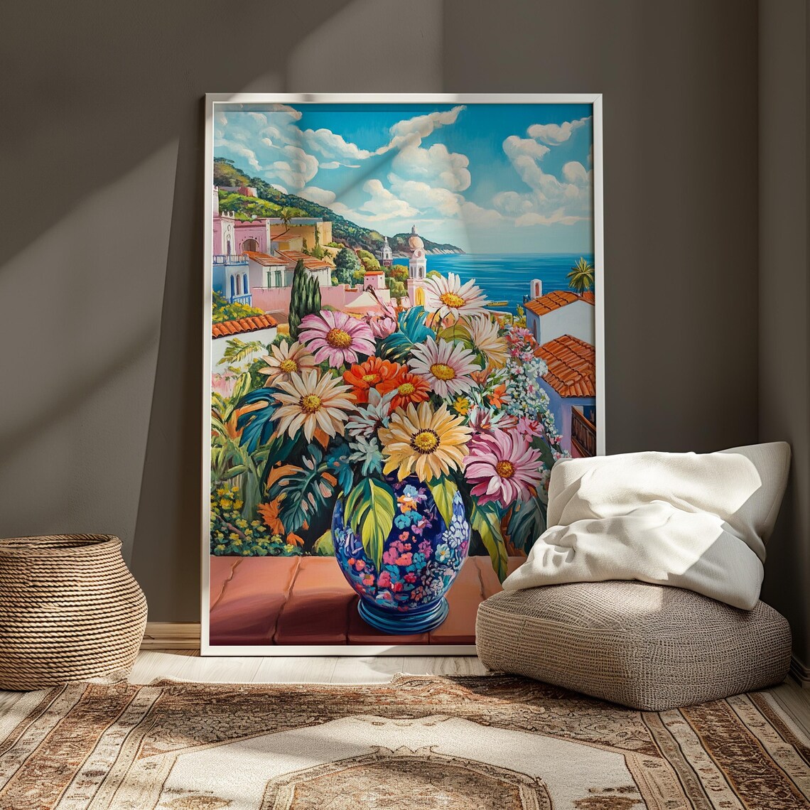 Floral Mexican Art Print, Valentine Gift For Her - Image 4