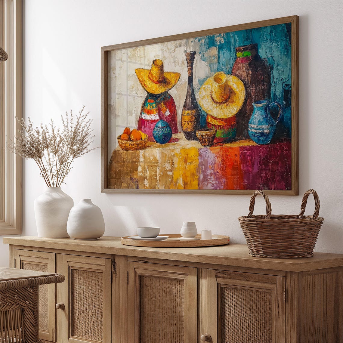 Mexican Wall Art Print, Gift For Her