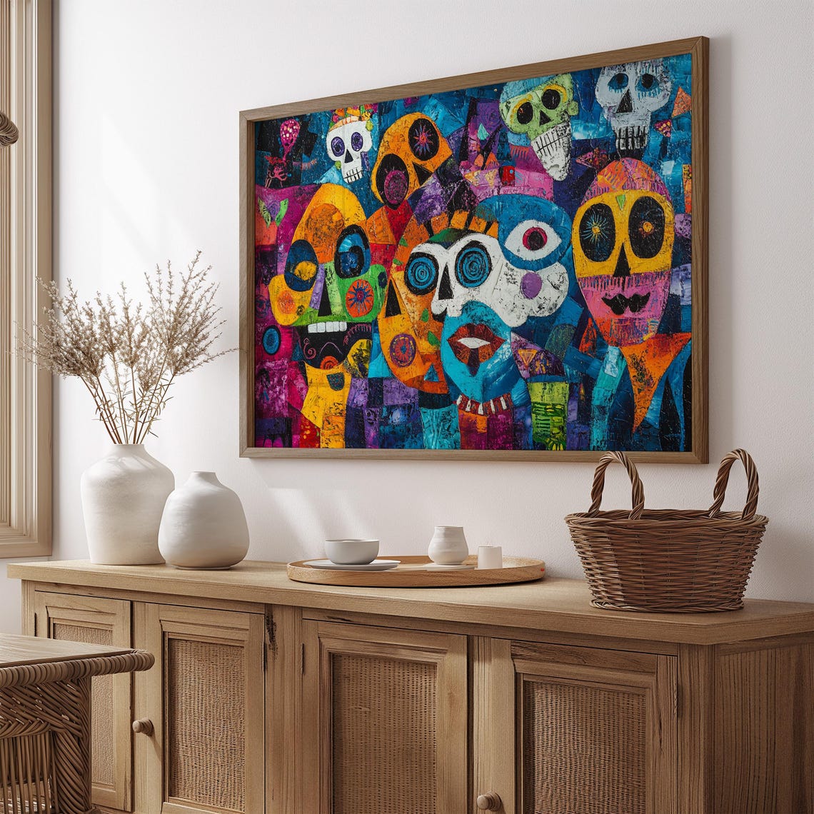 Mexican Wall Art Print, Gift For Her