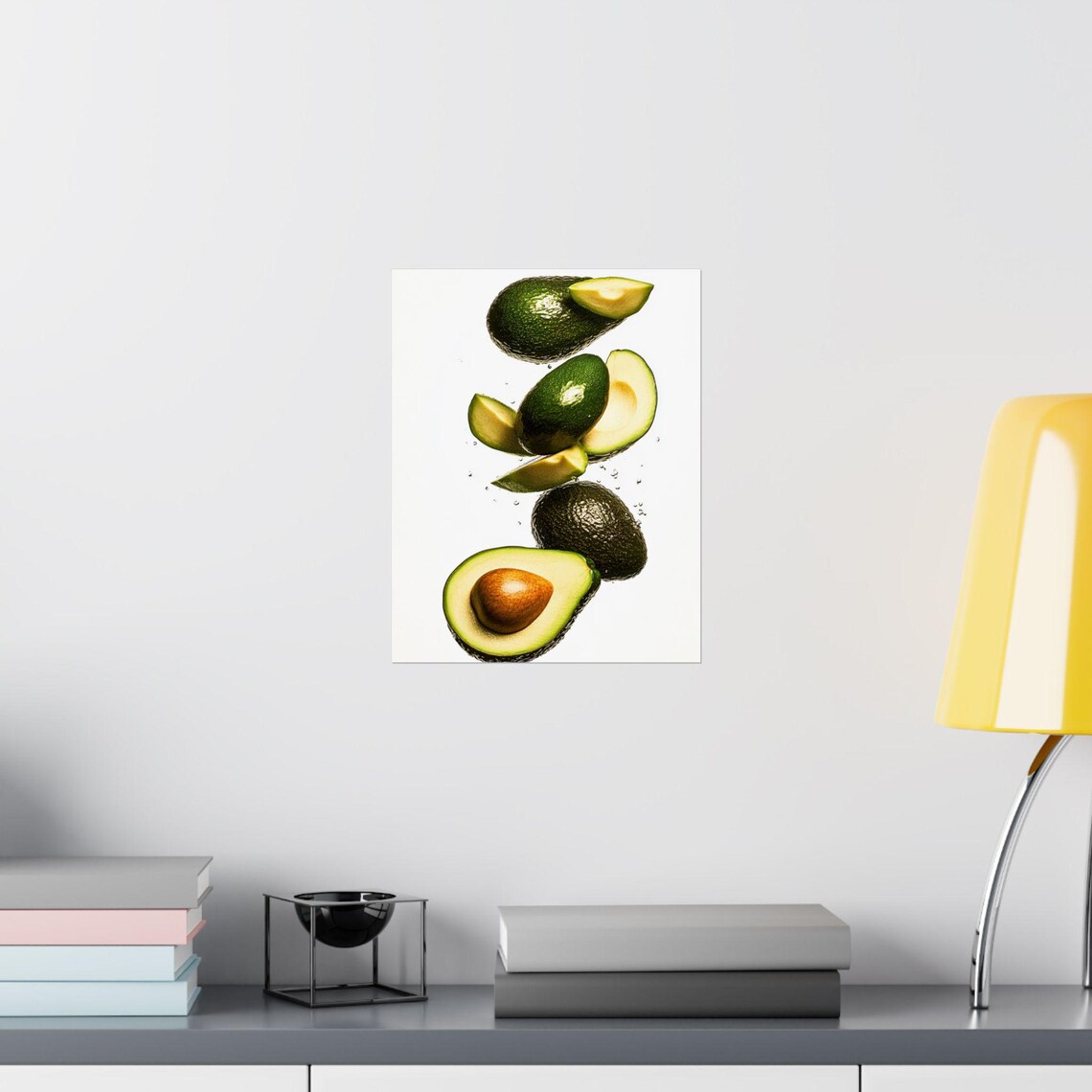 Kitchen Poster Avocado Art Print Food Wall Art Healthy Eating Decor Fruit Poster Green Kitchen Art Vibrant Avocado Artwork Kitchen - Image 2