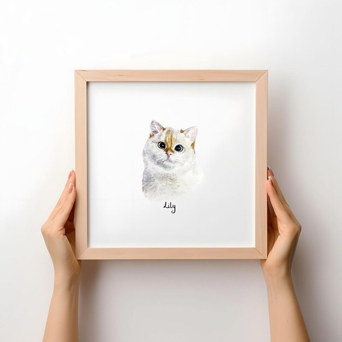 Custom Mini Pet Portrait, Watercolor Pet Memorial Gift - Image 2