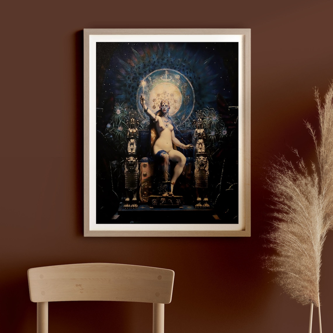 Circe the Greek Enchantress on Her Dark Moonlit Throne Poster - Image 3