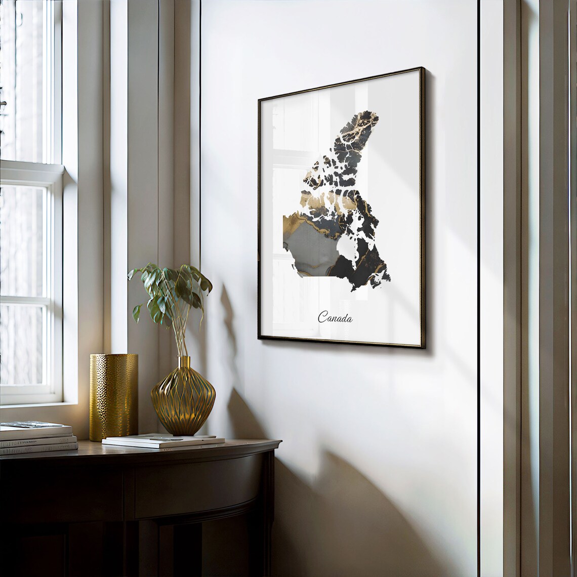Canada Map Poster, Elegant Country Wall Art - Image 3
