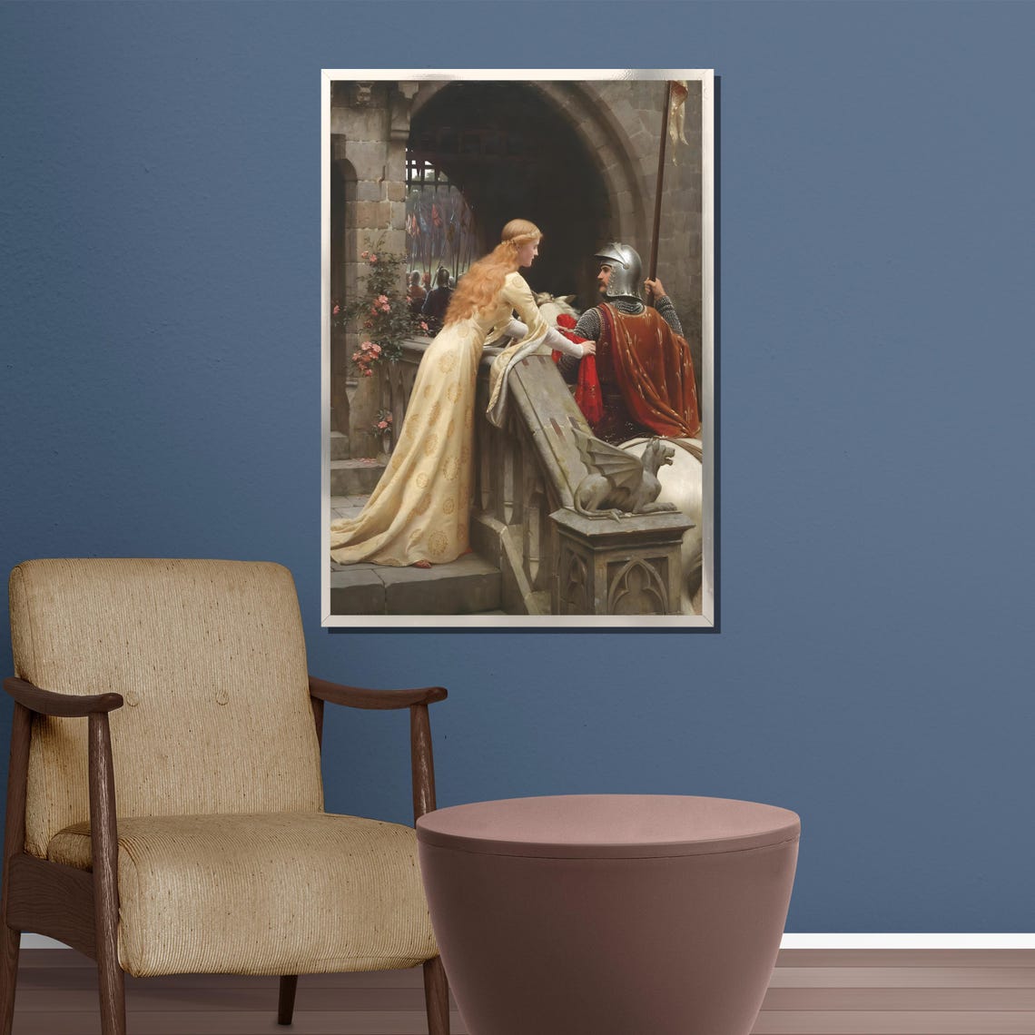 Edmund Blair Leighton Godspeed Medieval Knight Farewell Poster - Image 5