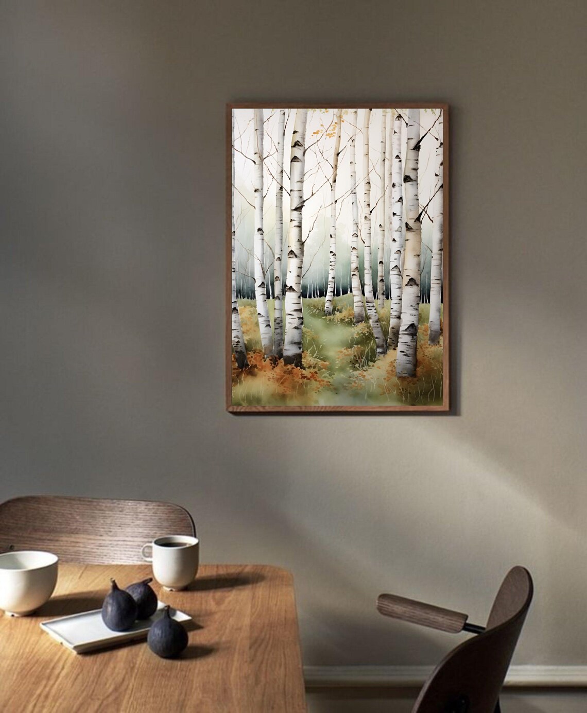Birch Trees Watercolor Landscape Art Print, Colorado - Image 4