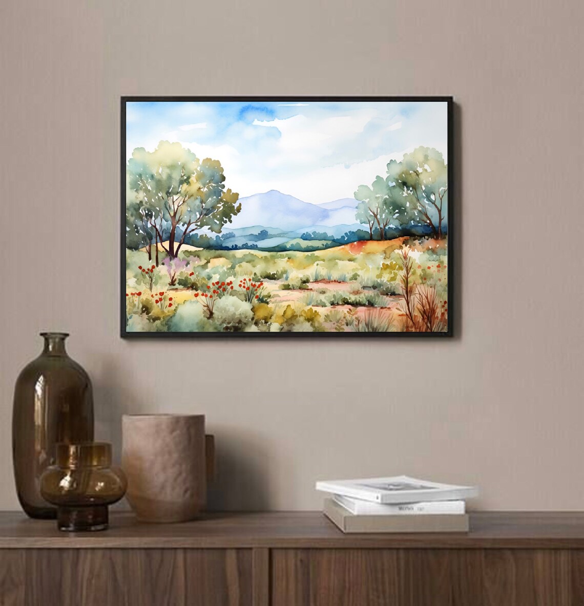 Blue Ridge Mountains Minimalist Wall Art Print - Image 3